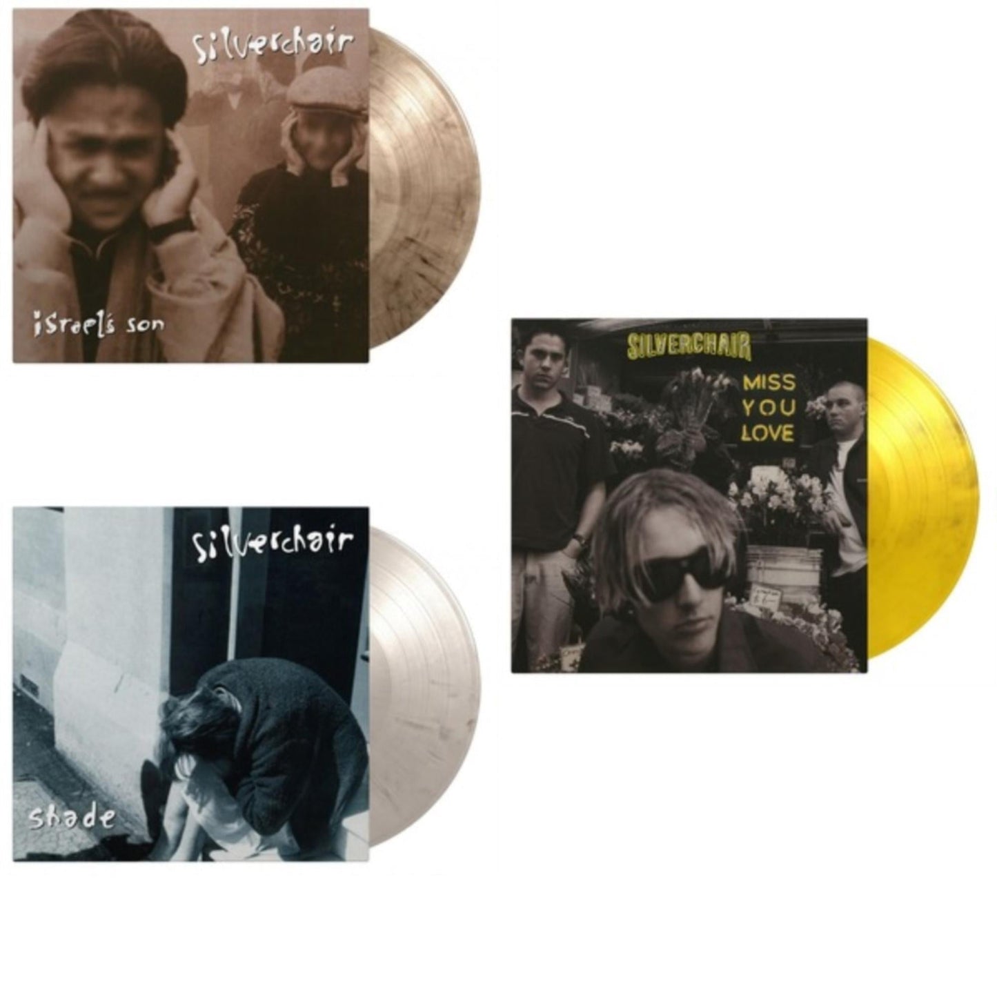 Silverchair - Israel's Son (180G/Flaming Vinyl) & Shade (180G/Smoke Vinyl) & Miss You Love (Crystal Clear Yellow & Black Marbled Vinyl/180G)