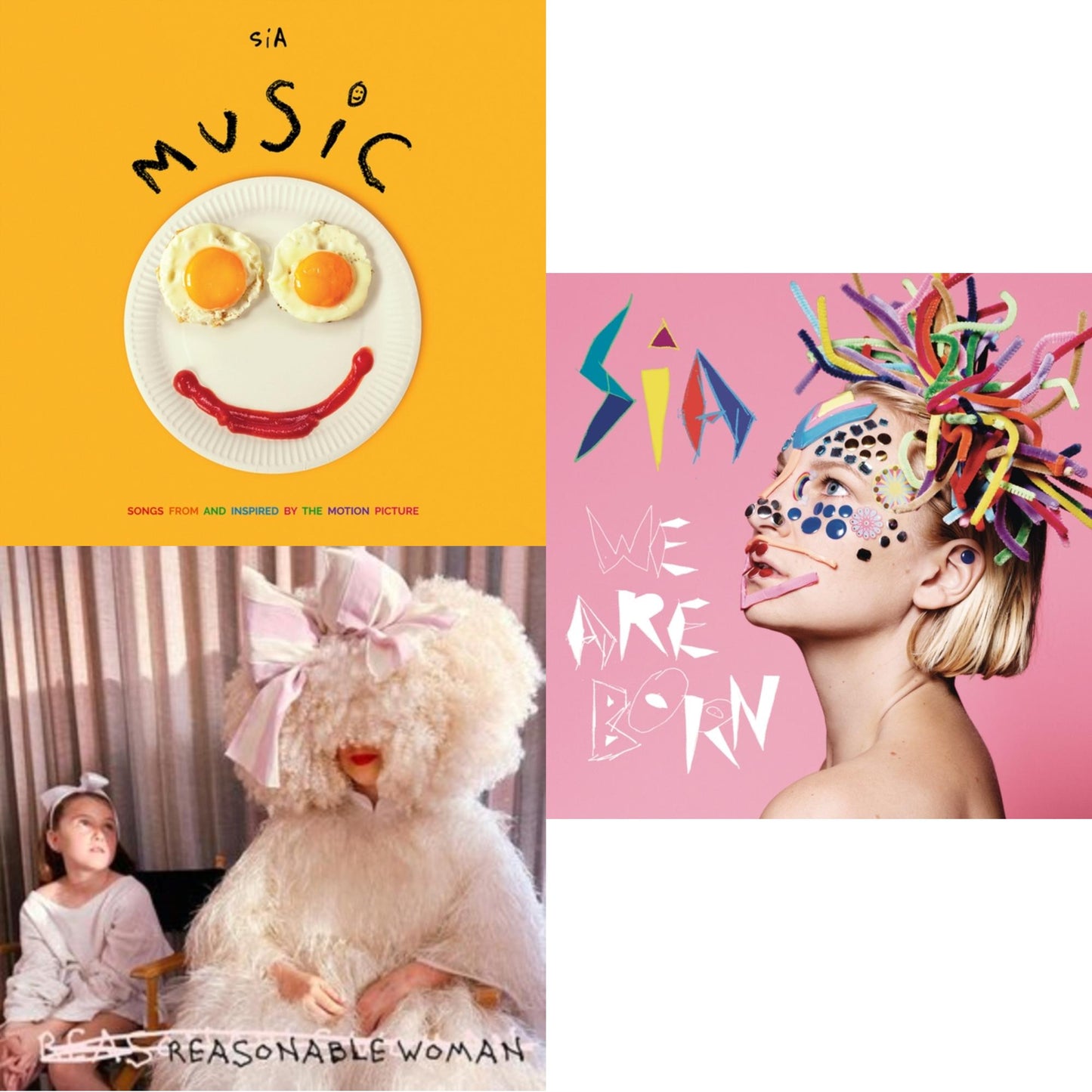 Sia - Reasonable Woman & Music Ost & We Are Born - CD Bundle