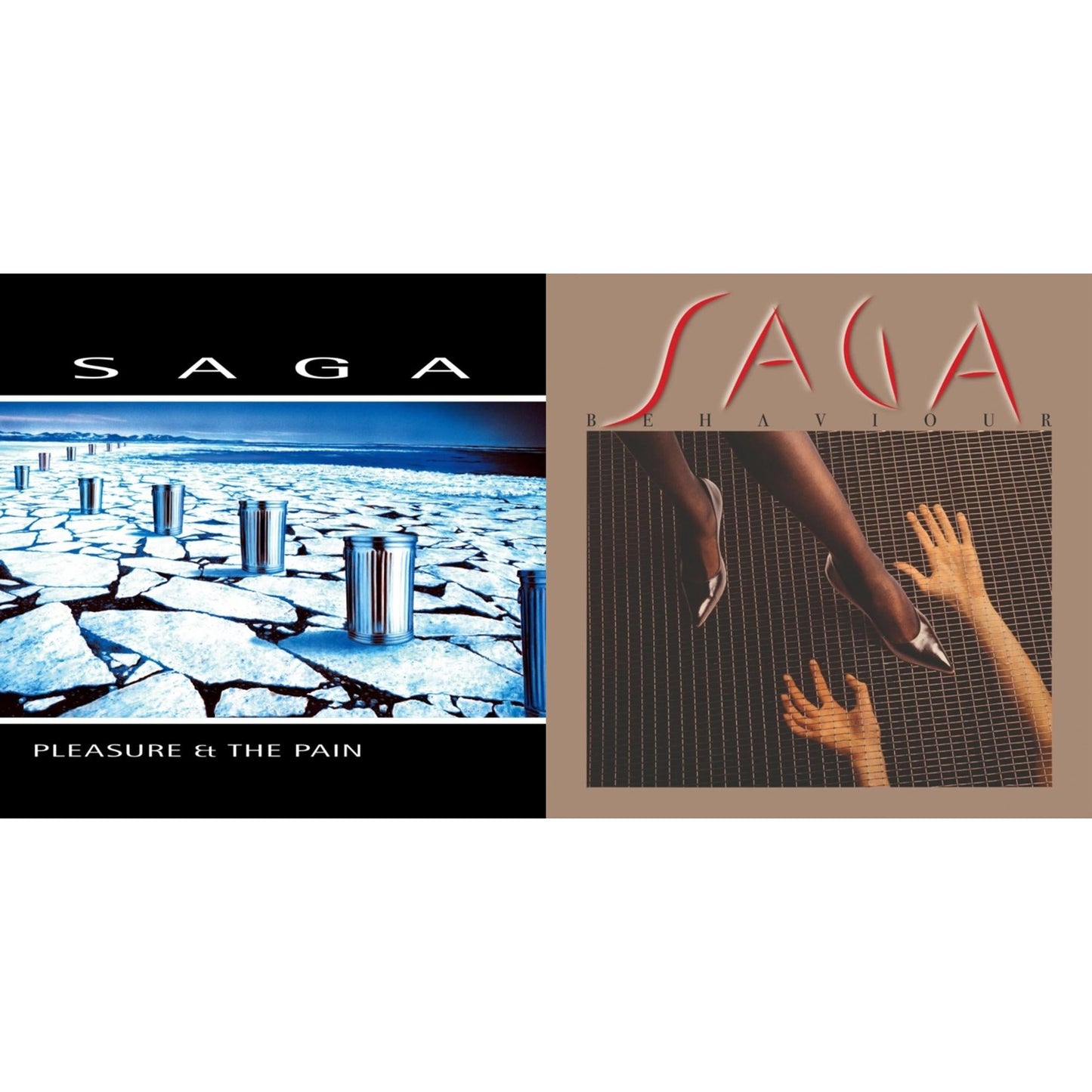 Saga - Behaviour & Pleasure & The Pain - LP Vinyl Bundle