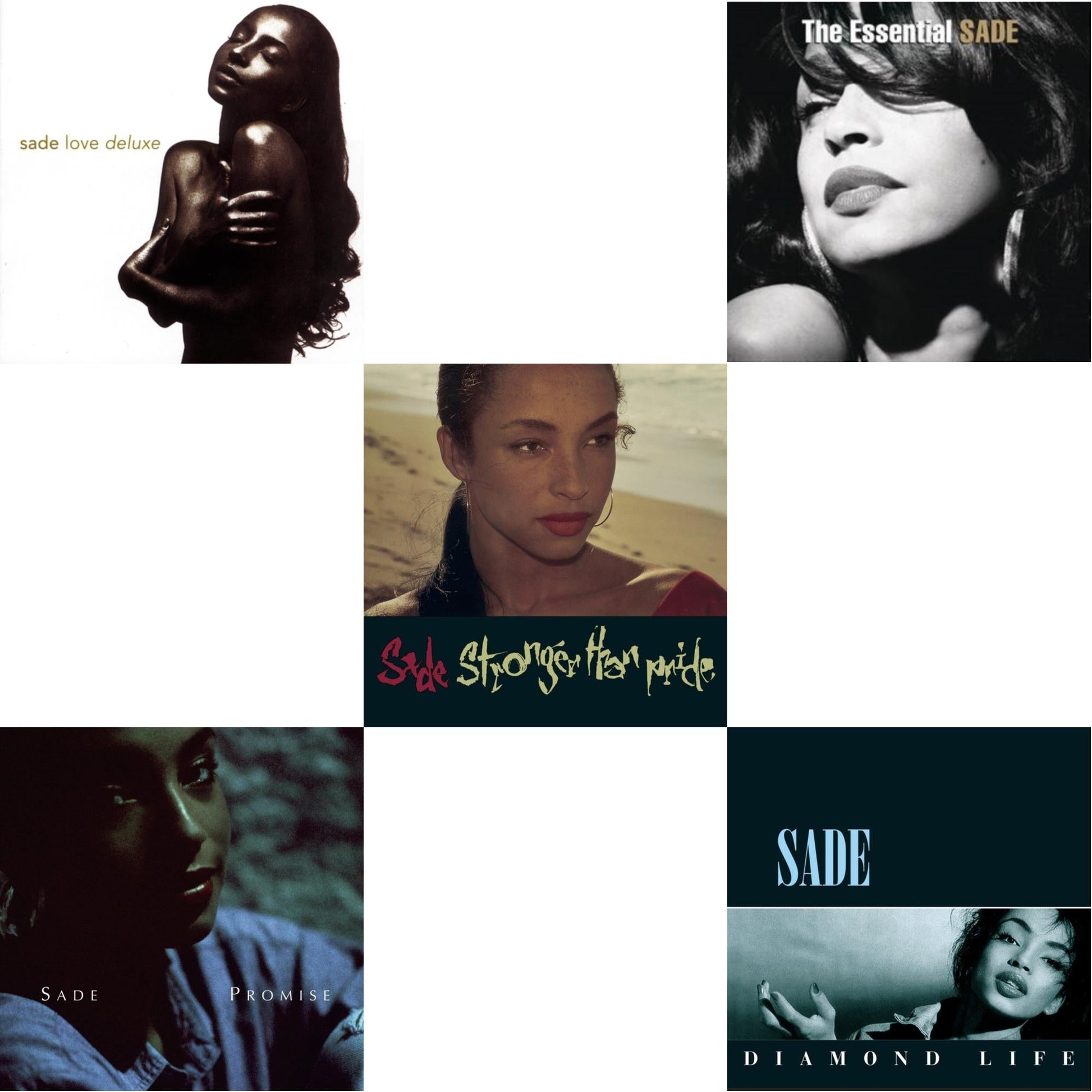 Sade - Love Deluxe & Promise & Stronger Than Pride & Essential Sade & Diamond Life - CD Bundle