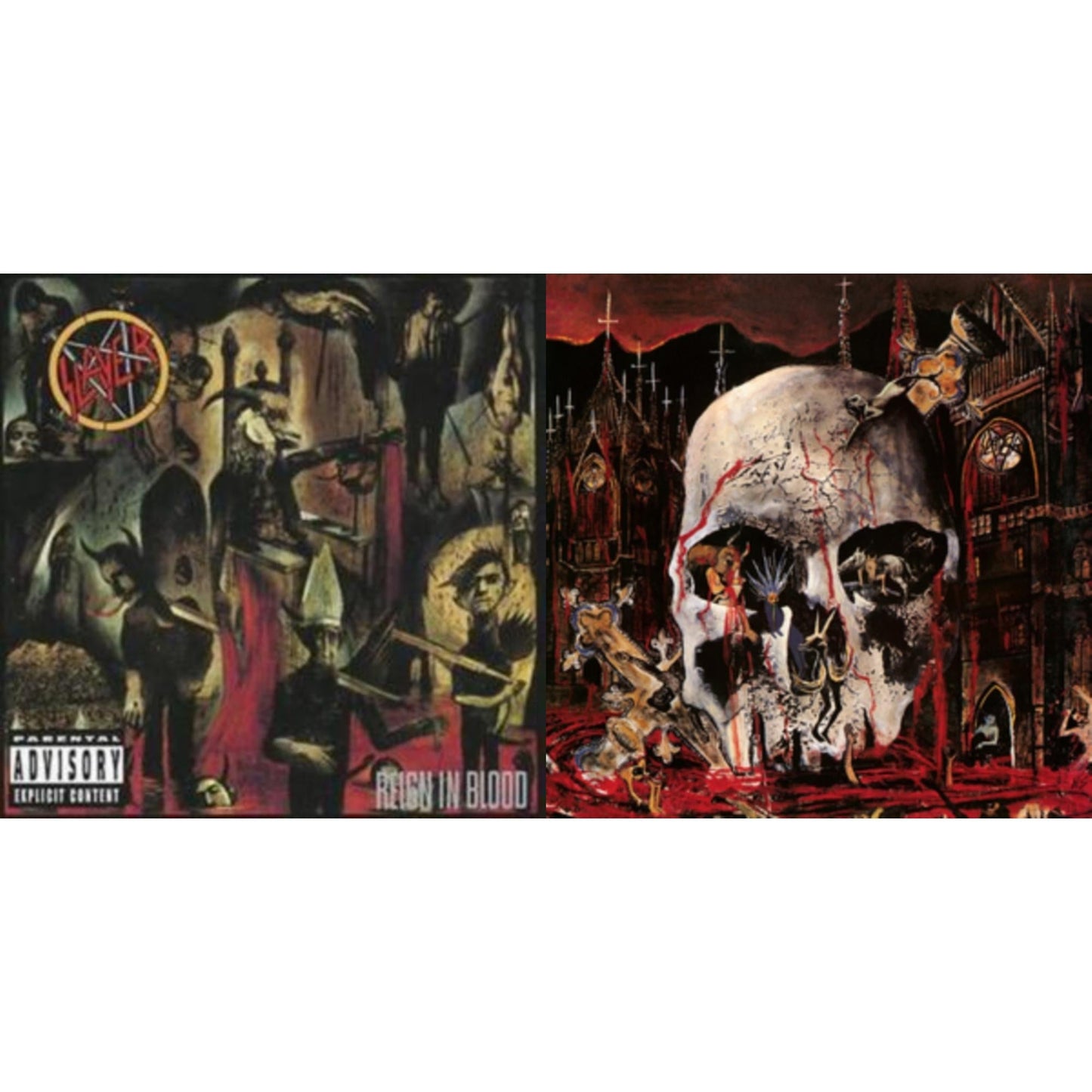 Slayer - Reign In Blood & South Of Heaven - LP Vinyl Bundle