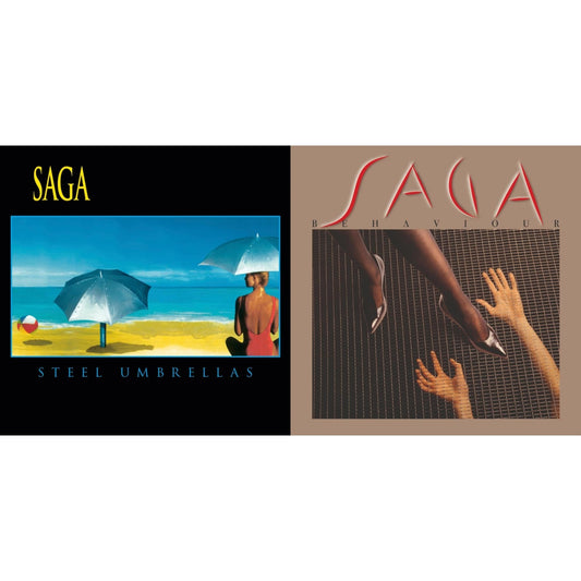 Saga - Behaviour & Steel Umbrellas - LP Vinyl Bundle