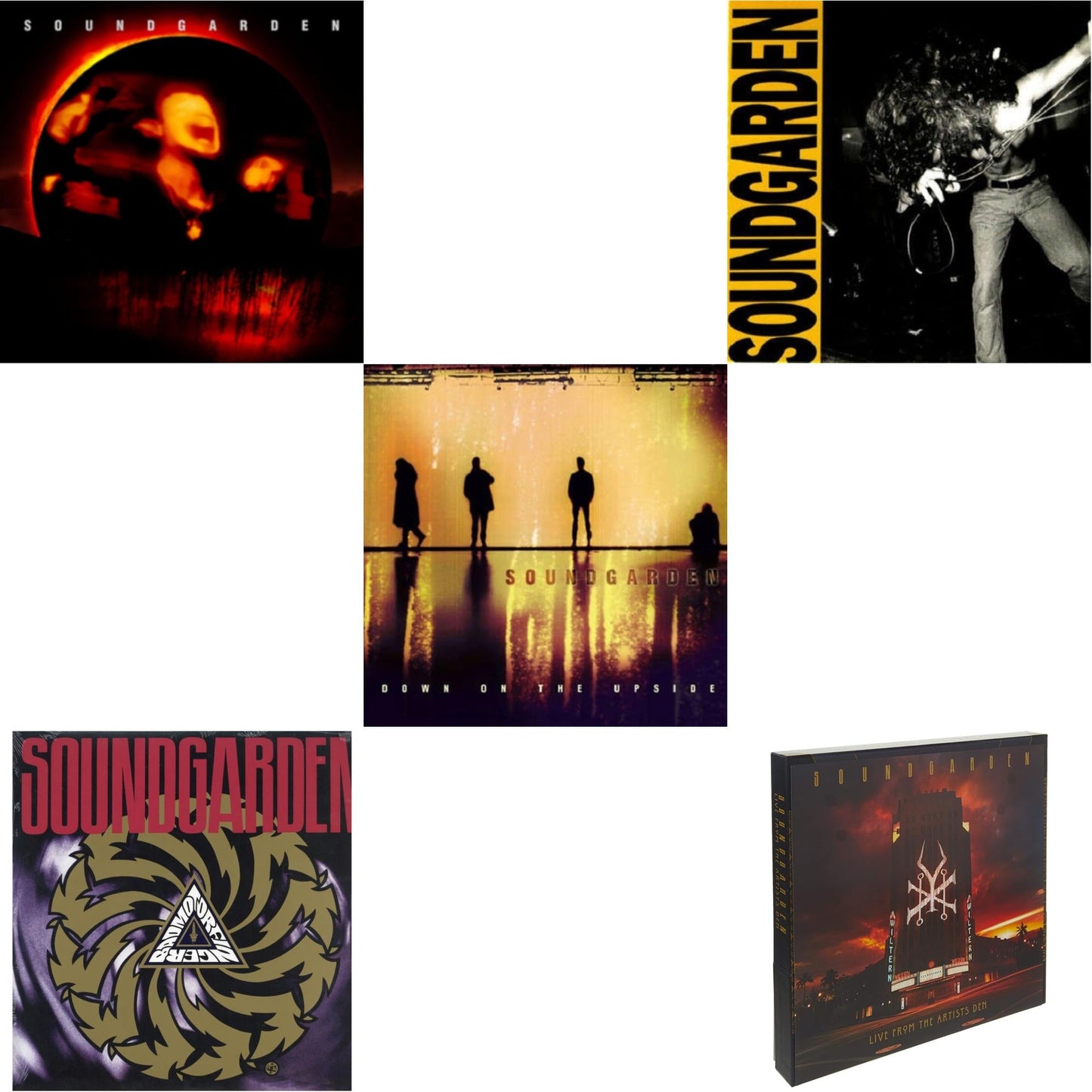 Soundgarden - Superunknown & Louder Than Love & Down On The Upside (2LP) & Badmotorfinger & Live At The Artists Den (4LP/2CD/Blu-Ray Super Deluxe Edition)