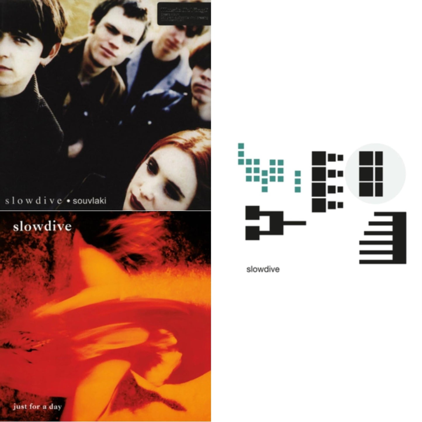 Slowdive - Souvlaki (180G) & Just For A Day (Translucent Red Marbled LP Vinyl) & Pygmalion (Purple Marbled LP Vinyl)