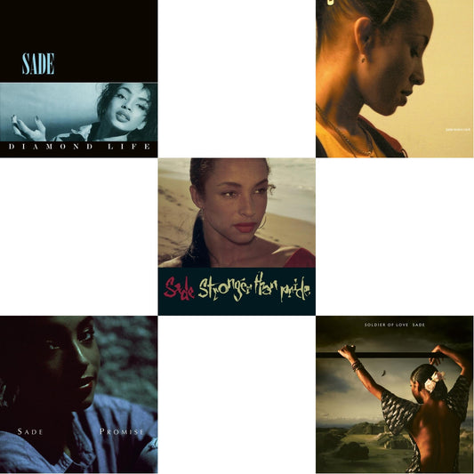 Sade - Diamond Life & Promise & Stronger Than Pride & Lovers Rock & Soldier Of Love - LP Vinyl Bundle