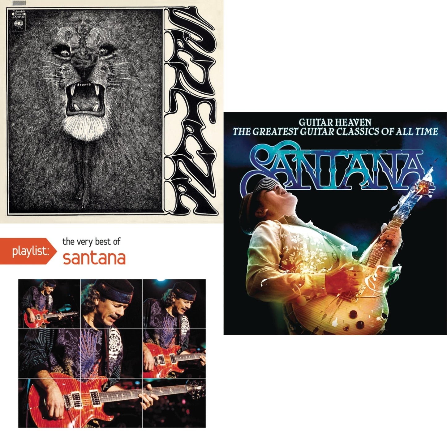 Santana - Santana & Playlist: Very Best Of Santana & Guitar Heaven: Greatest Guitar Classics Of All Time - CD Bundle