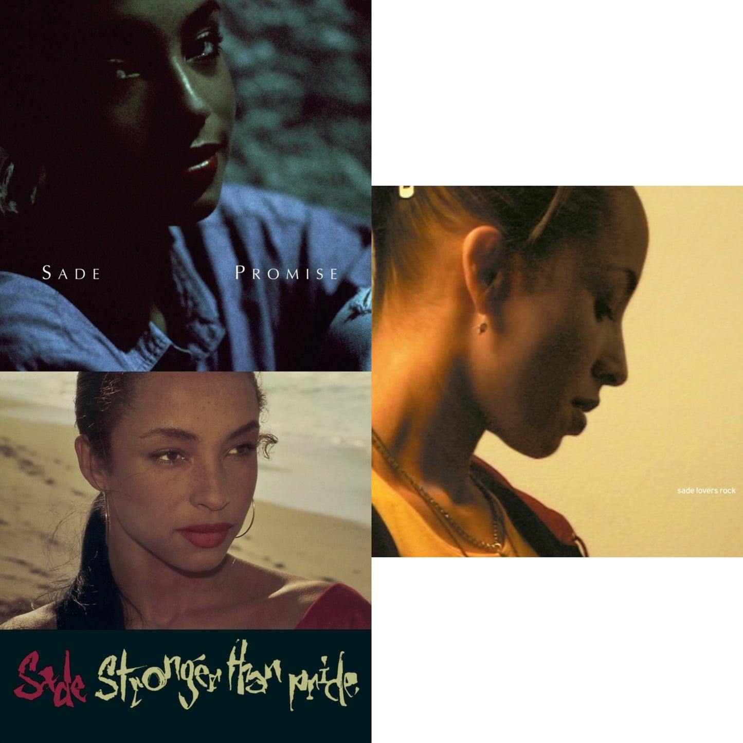Sade - Promise & Stronger Than Pride & Lovers Rock - LP Vinyl Bundle