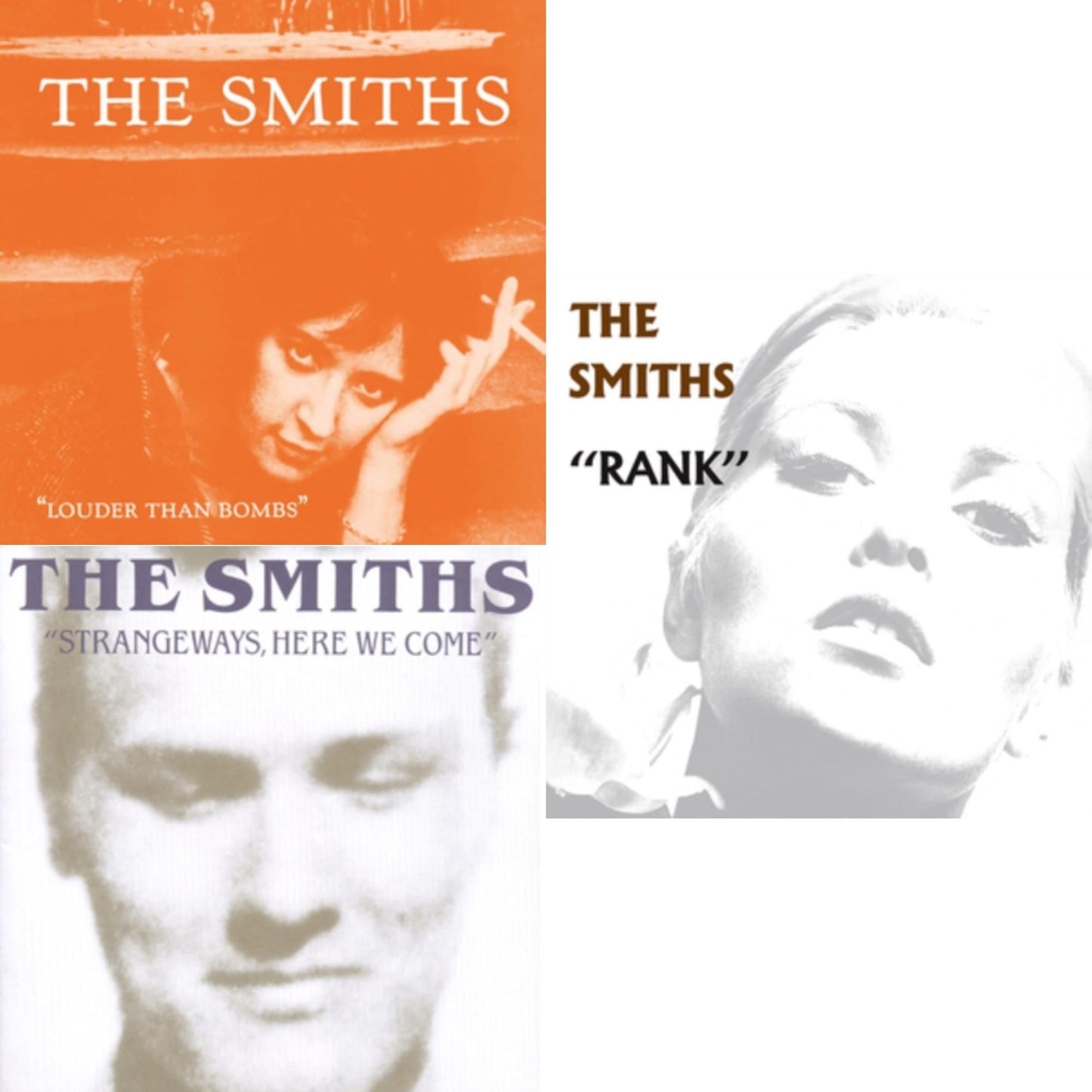 Smiths - Louder Than Bombs (180G/Remastered) & Strangeways, Here We Come & Rank (180G/Remastered) - LP Vinyl Bundle