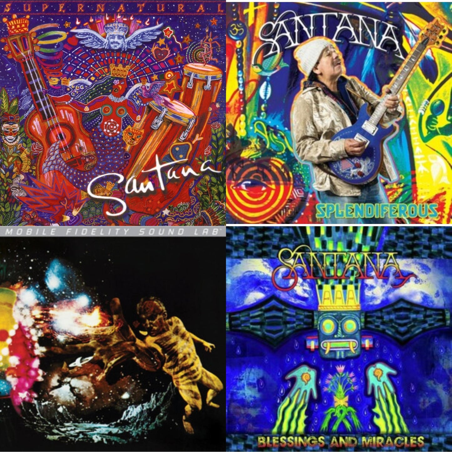 Santana - Supernatural (2LP/150G) & Splendiferous (2LP/150G) & Blessings & Miracles & Santana Iii