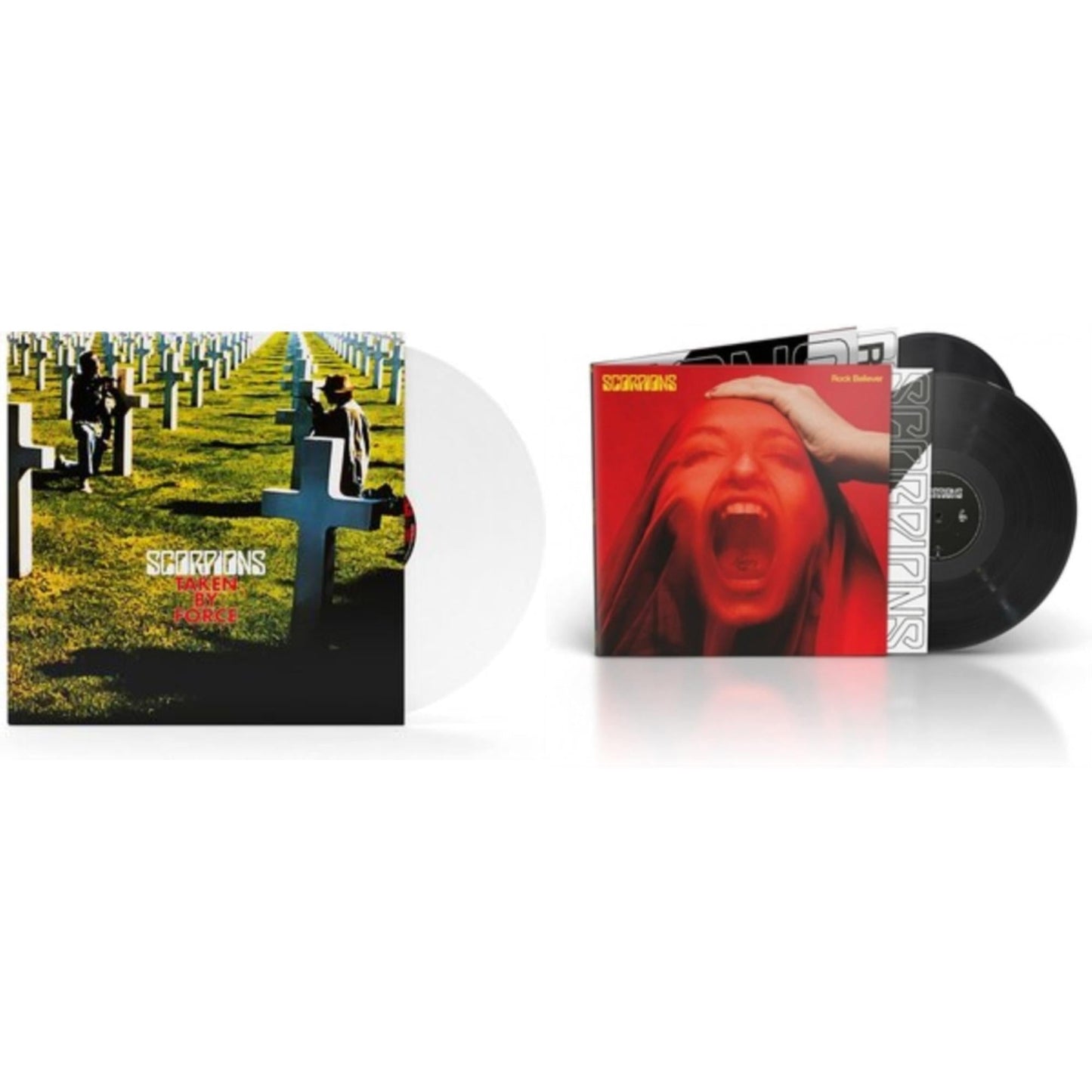 Scorpions - Taken By Force (180G/White LP Vinyl) & Rock Believer (Deluxe/180G/2LP/Limited)
