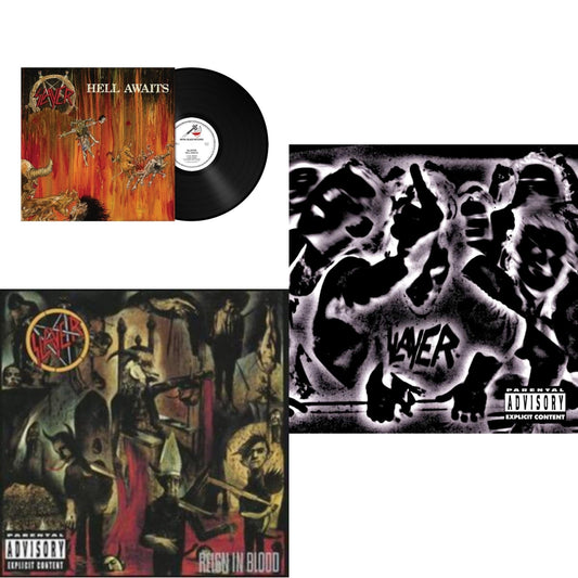 Slayer - Hell Awaits (180G) & Reign In Blood & Undisputed Attitude - LP Vinyl Bundle
