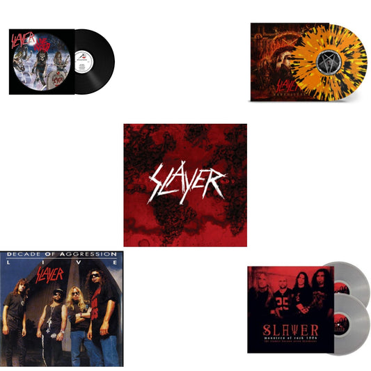 Slayer - Live Undead (180G) & Live: Decade Of Aggression & World Painted Blood & Repentless (Trans Orange Yellow Black Splatter LP Vinyl) & Monsters Of Rock 1994 (2LP/140G/Clear Vinyl)