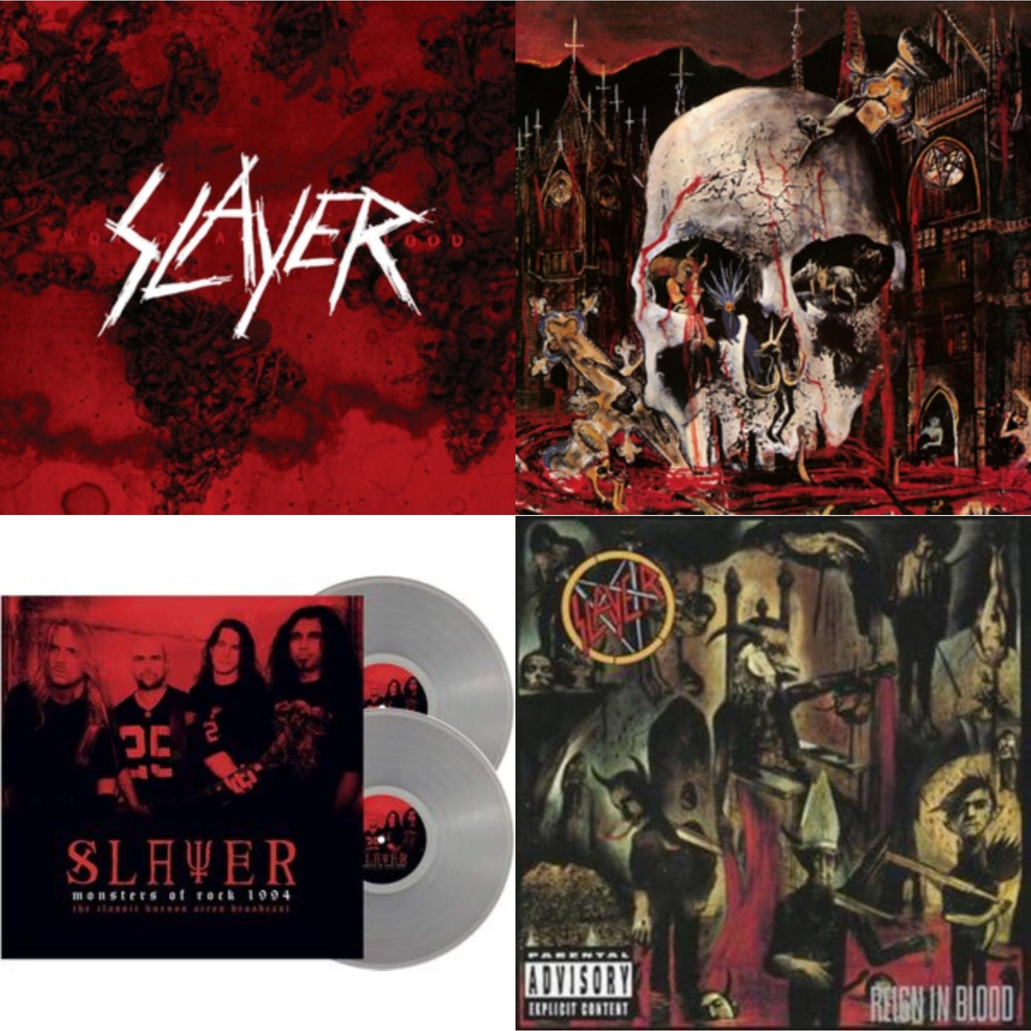 Slayer - Reign In Blood & South Of Heaven & World Painted Blood & Monsters Of Rock 1994 (2LP/140G/Clear Vinyl)