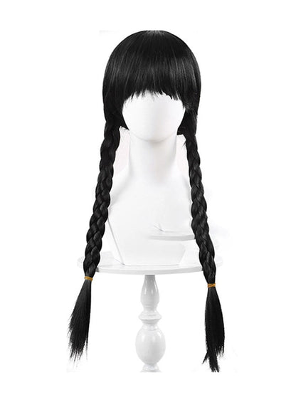 Wednesday Addams Gothic Cosplay Dress for Halloween