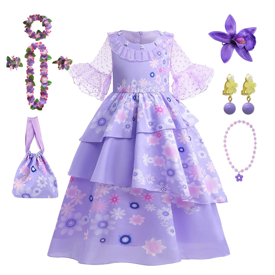 Disney Encanto Dolores Girls Princess Dress
