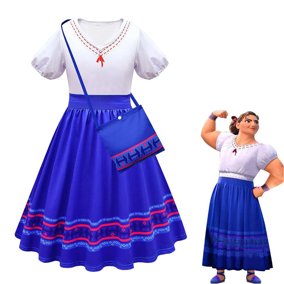 Disney Encanto Dolores Girls Princess Dress