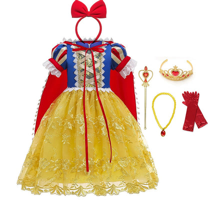 Princess Snow White Dress for Girl