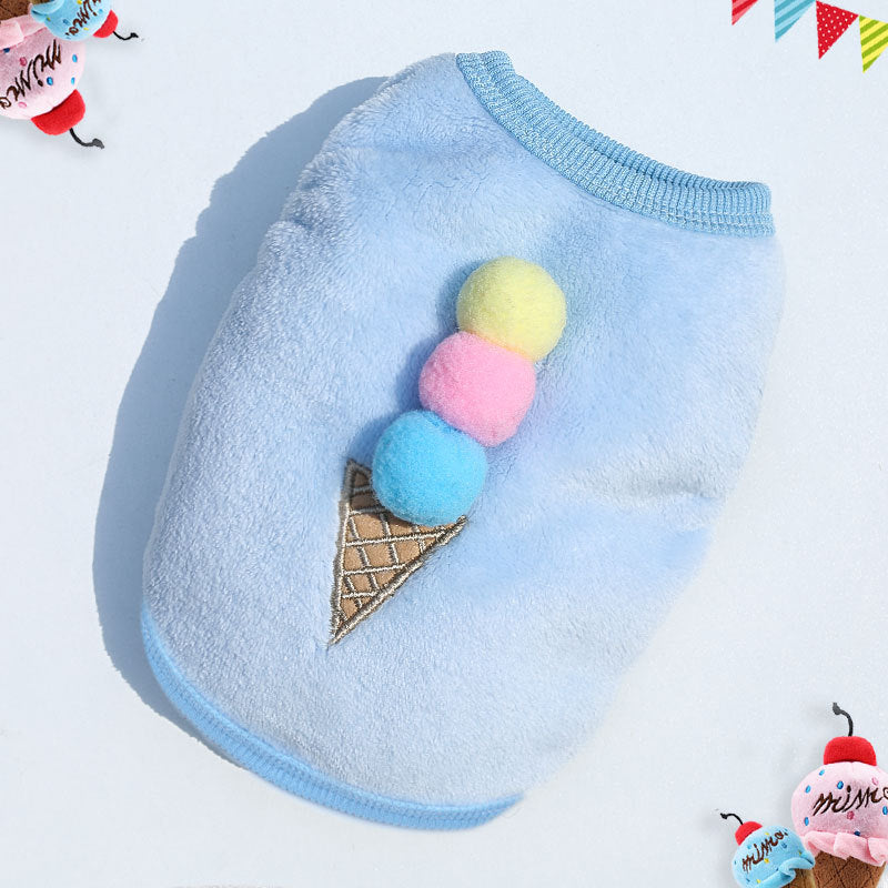 Cute Fleece Pet Dog Clothes For Small Dogs