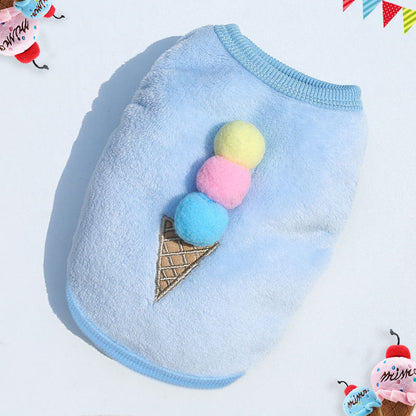 Cute Fleece Pet Dog Clothes For Small Dogs