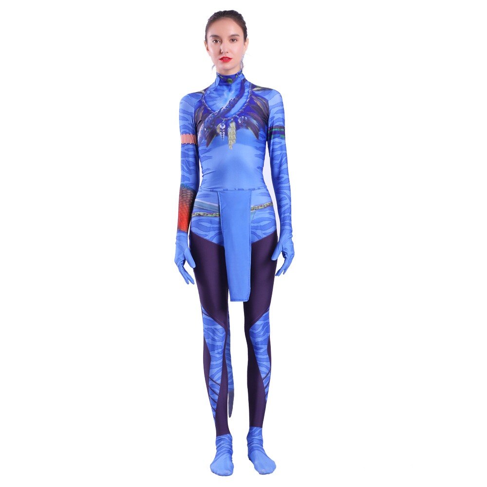 Movie Avatar Halloween Cosplay Costume for Adults and Kids