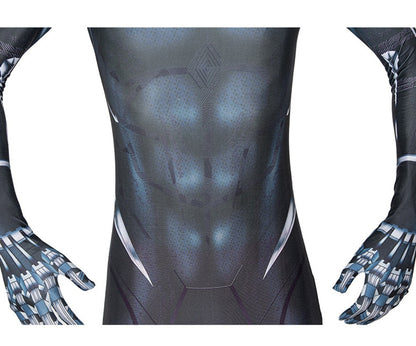 Black Panther Attacked Mask Adult Kids Jumpsuits