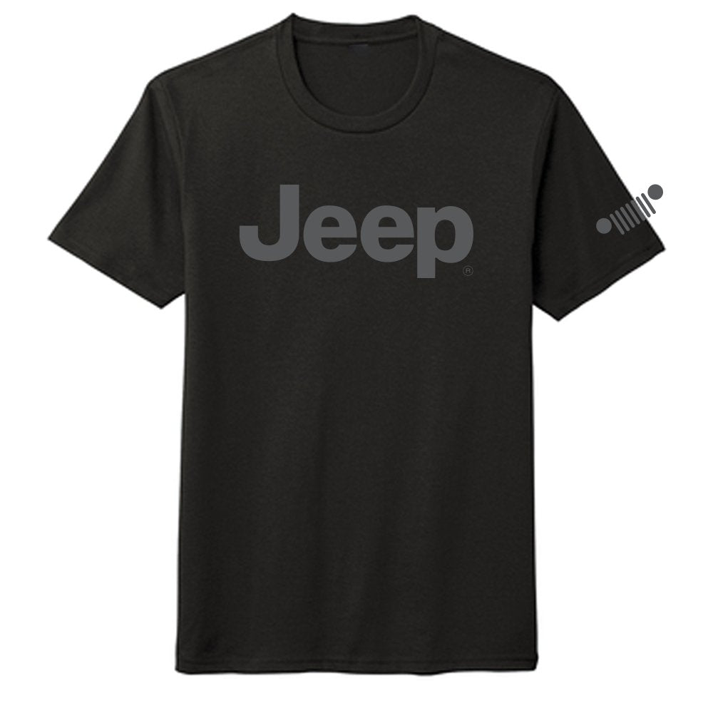 Jeep® Text Blackout Mens T Shirt Black