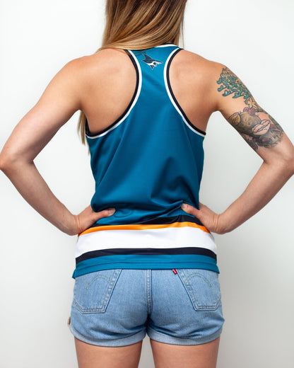 San Jose Sharks Women's Racerback Hockey Tank