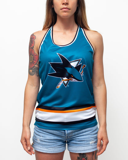 San Jose Sharks Women's Racerback Hockey Tank