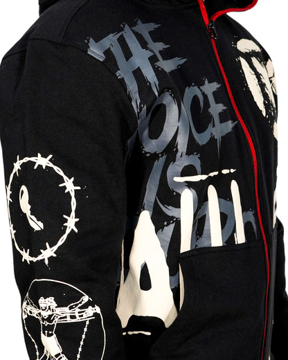 SAW™ - Billy The Puppet Full Zip Black Mens Hoodie