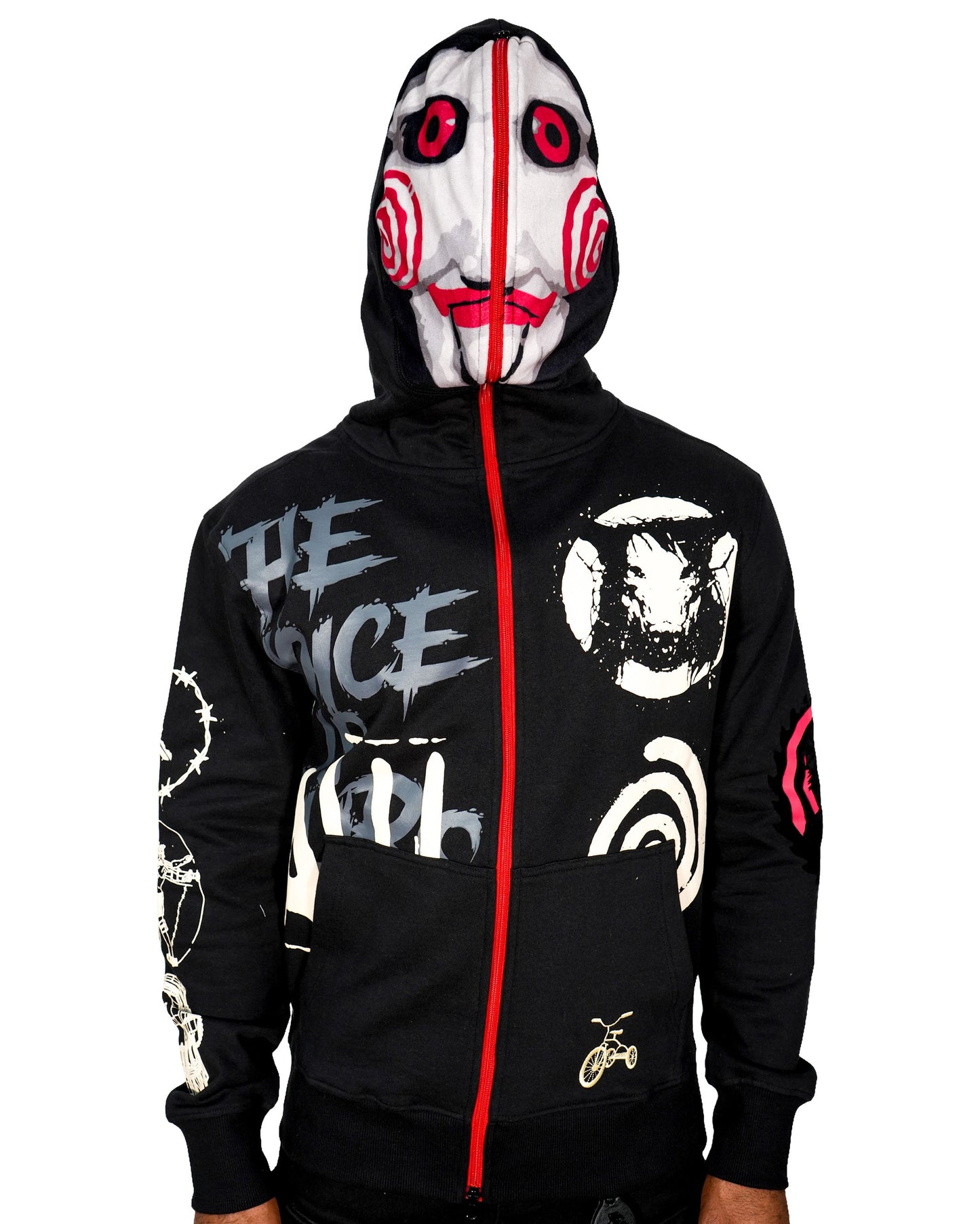 SAW™ - Billy The Puppet Full Zip Black Mens Hoodie