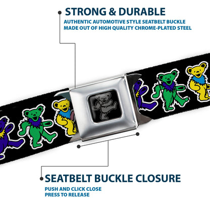 Grateful Dead Dancing Bears Seatbelt Belt