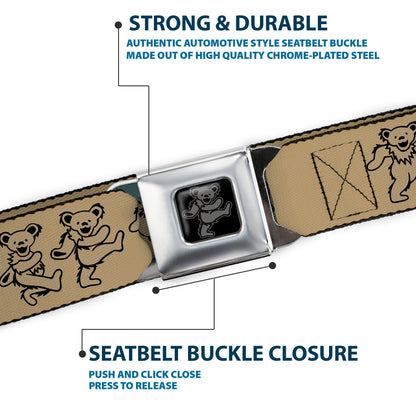 Grateful Dead Dancing Bears Seatbelt Belt