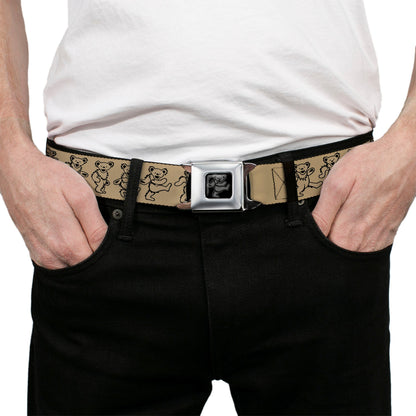 Grateful Dead Bear Seatbelt Belt
