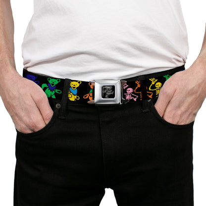 Grateful Dead Bears and Skeletons Seatbelt Belt