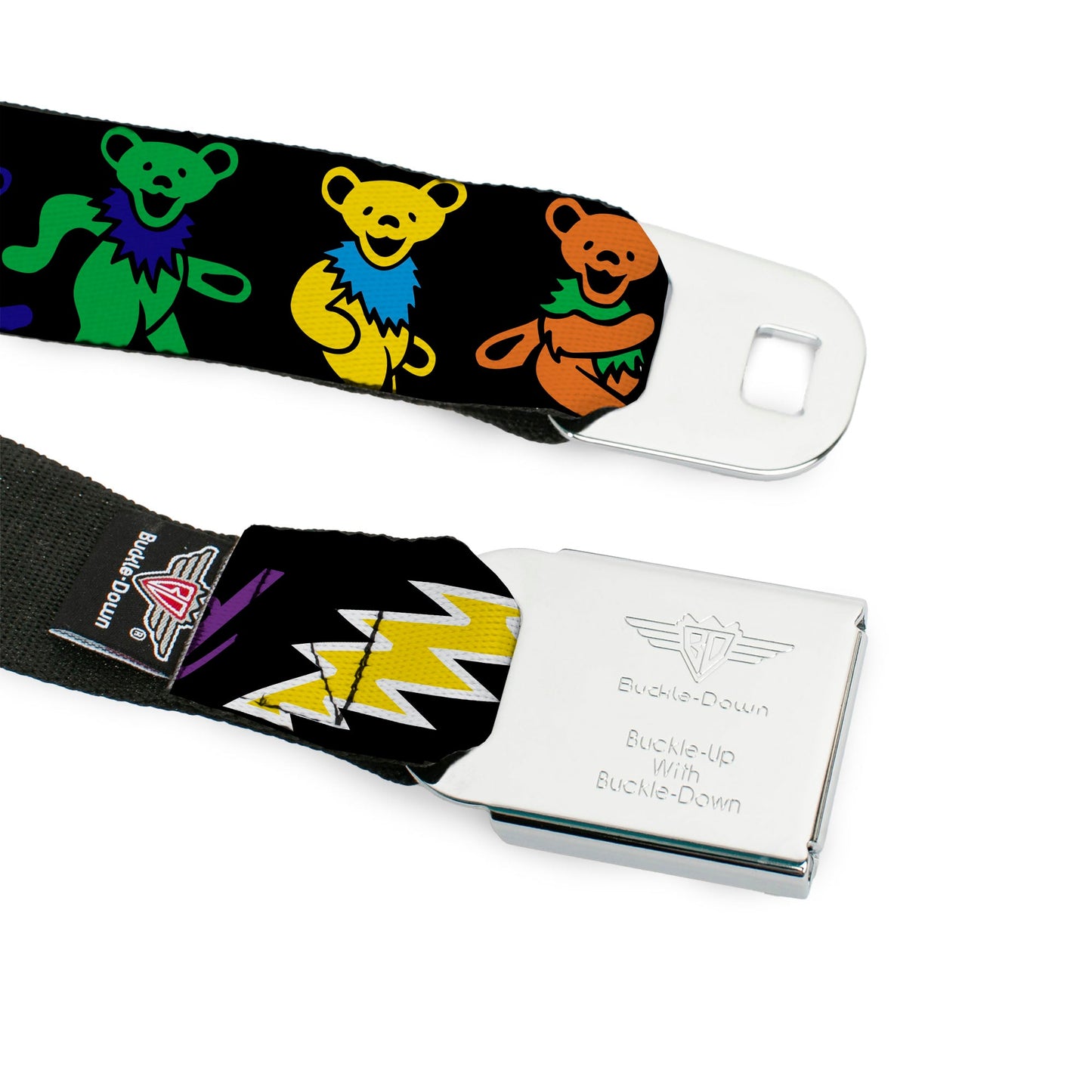 Grateful Dead Bears and Skeletons Seatbelt Belt