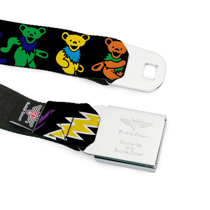 Grateful Dead Bears and Skeletons Seatbelt Belt