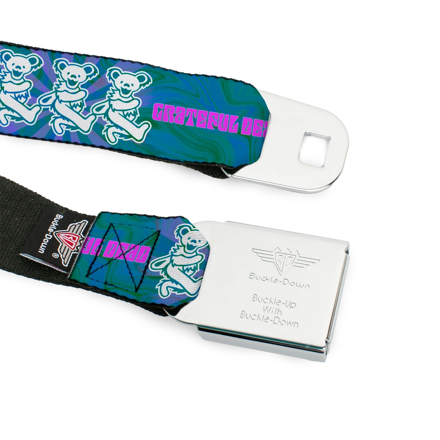 Grateful Dead Dancing Bear Trio Seatbelt Belt