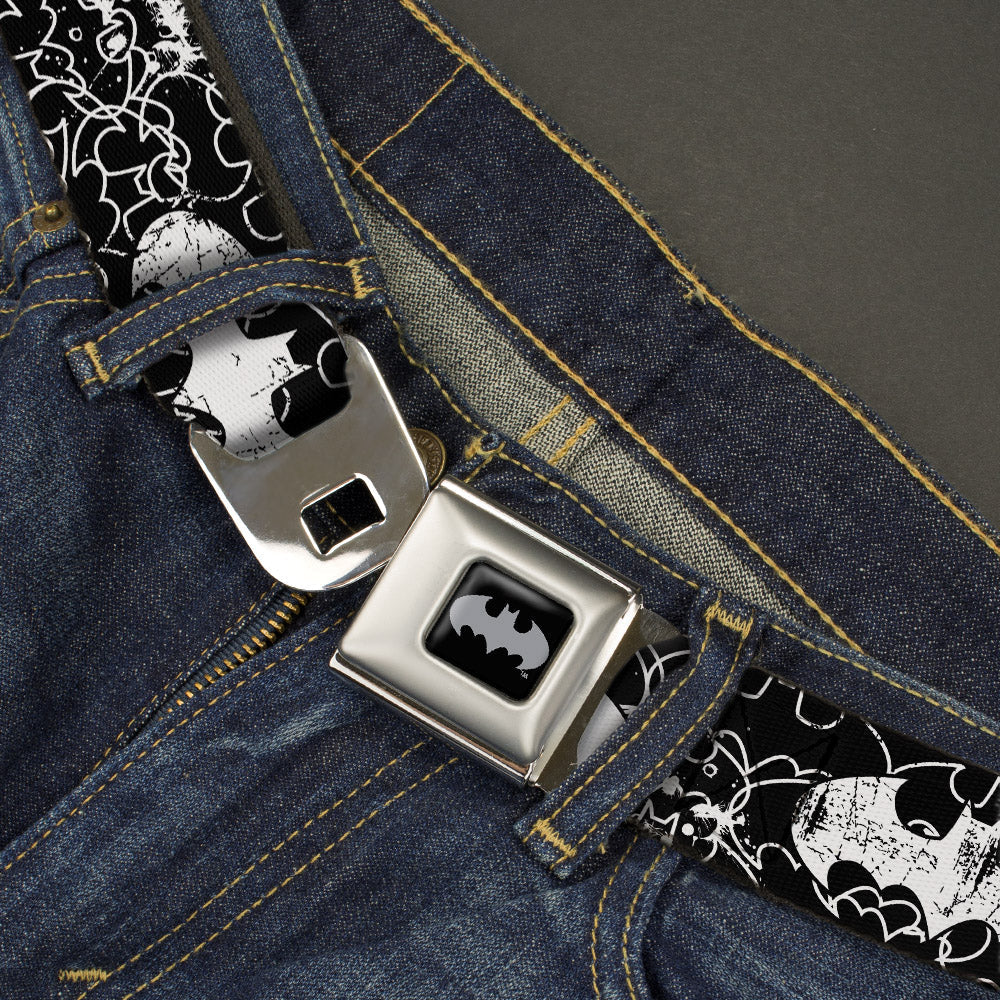 Batman Outlines Seatbelt Belt