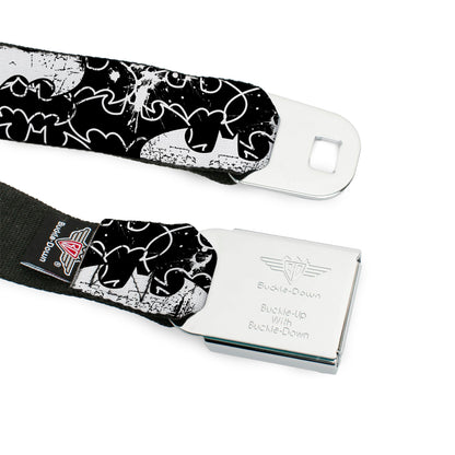 Batman Outlines Seatbelt Belt