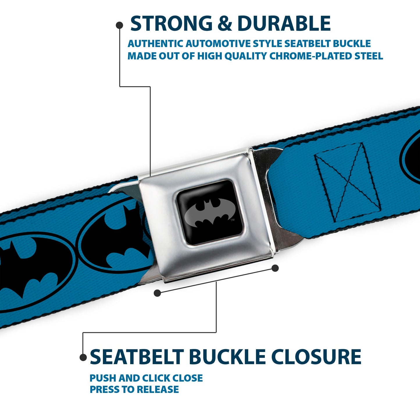 Batman Bat Signal Seatbelt Belt