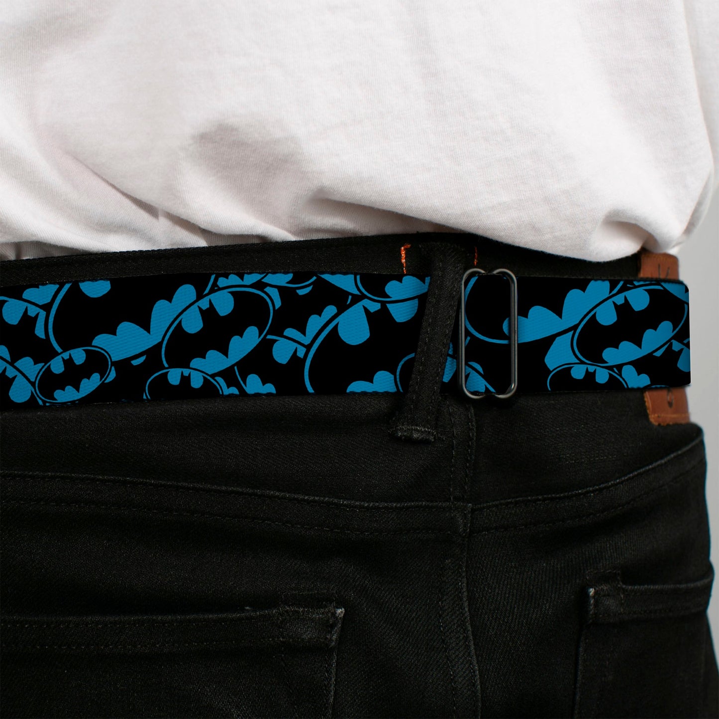 Batman Bat Signals Stacked Seatbelt Belt