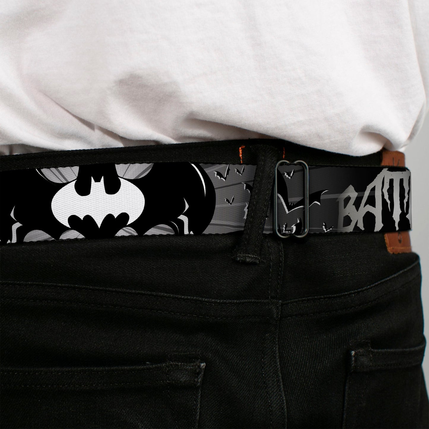 Batman Signals & Flying Bats Seatbelt Belt