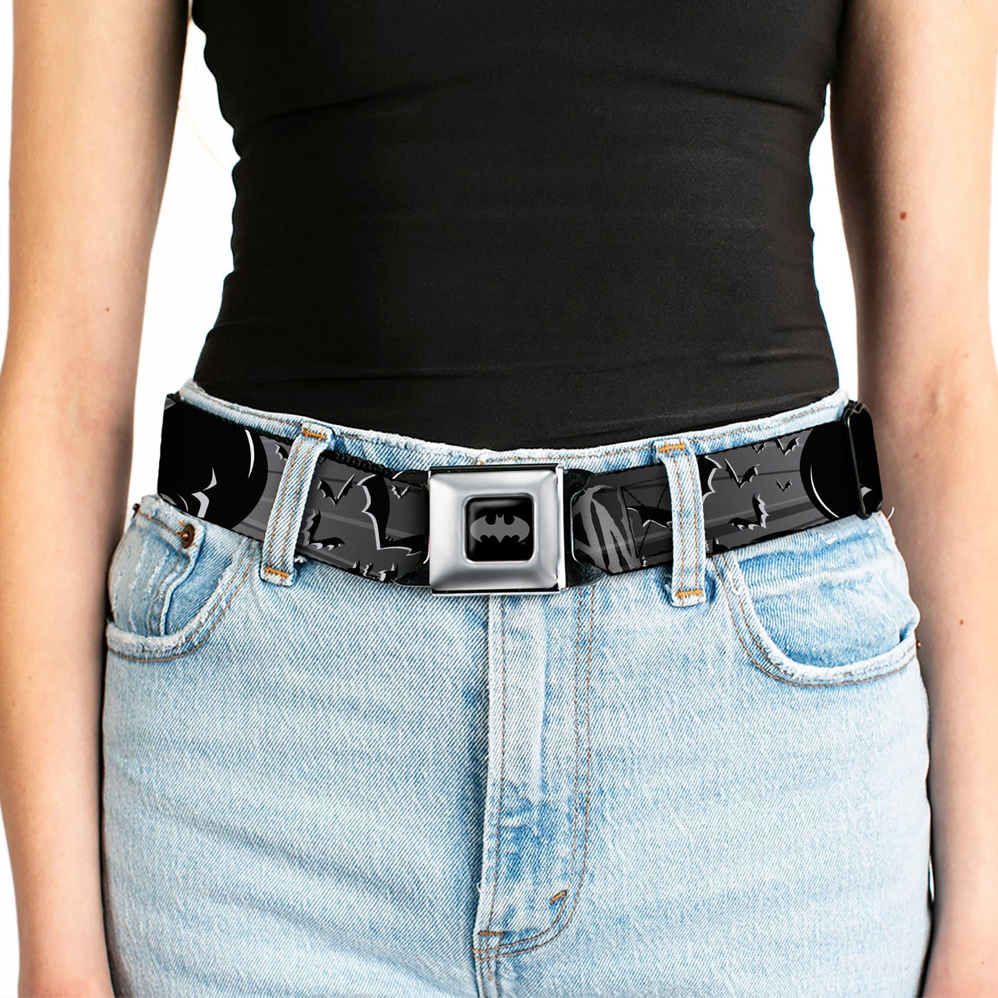 Batman Signals & Flying Bats Seatbelt Belt