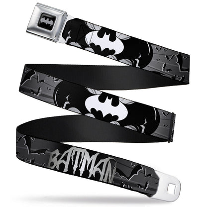 Batman Signals & Flying Bats Seatbelt Belt