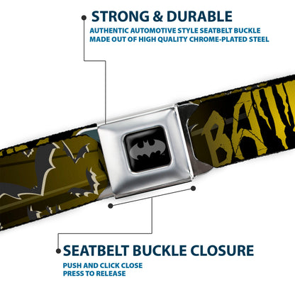 Batman Flying Bats Seatbelt Belt