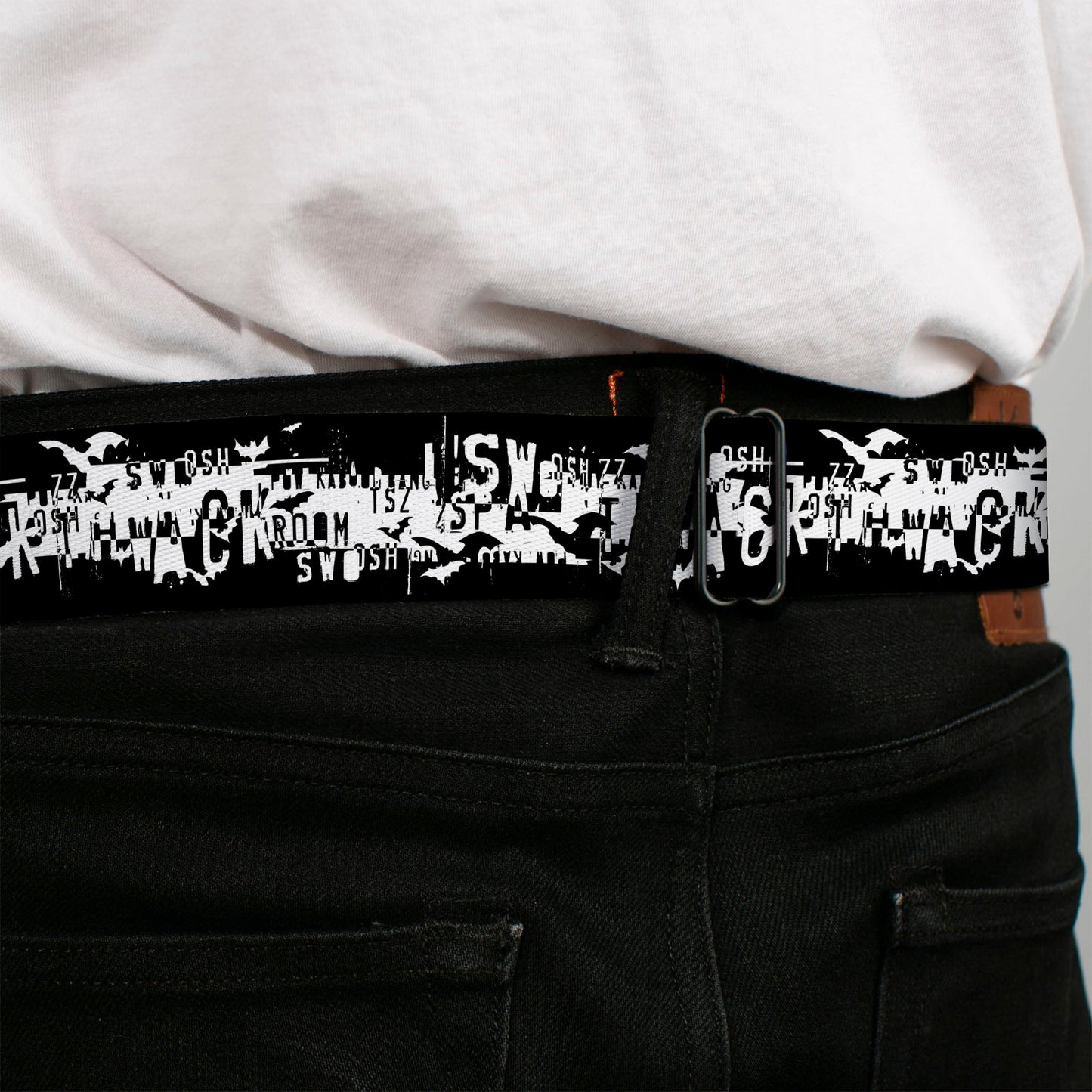Batman Action Verbiage Seatbelt Belt