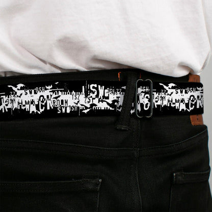 Batman Action Verbiage Seatbelt Belt