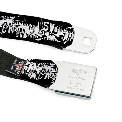 Batman Action Verbiage Seatbelt Belt