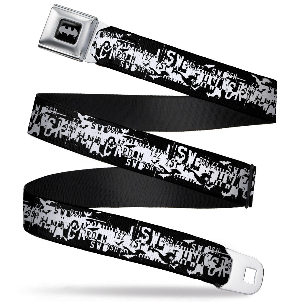 Batman Action Verbiage Seatbelt Belt