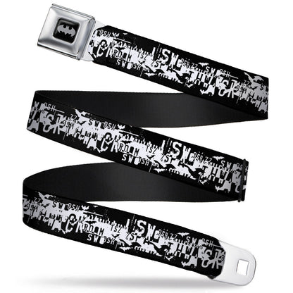 Batman Action Verbiage Seatbelt Belt